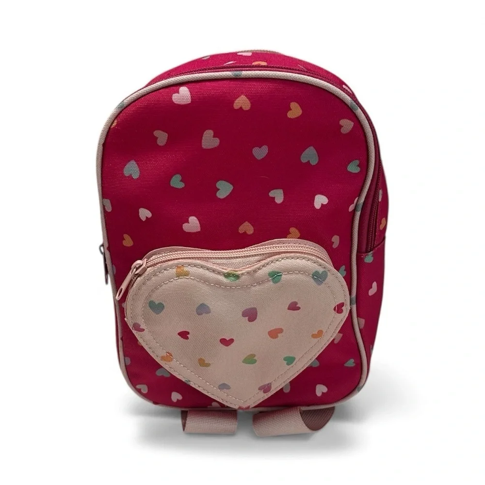 Charming Heart Pattern Kids Backpack